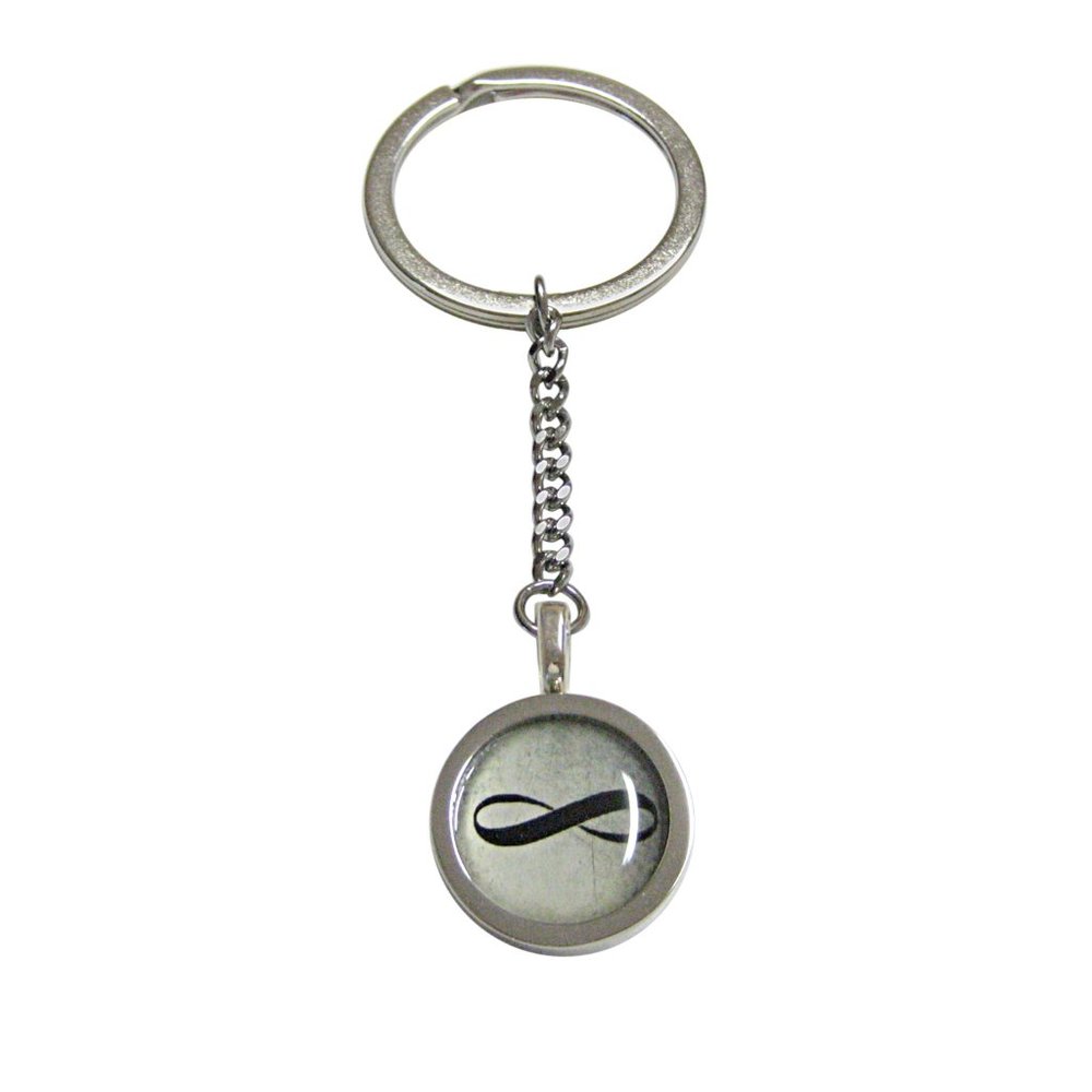 Bordered Mathematical Infinity Google Keychain - image 1